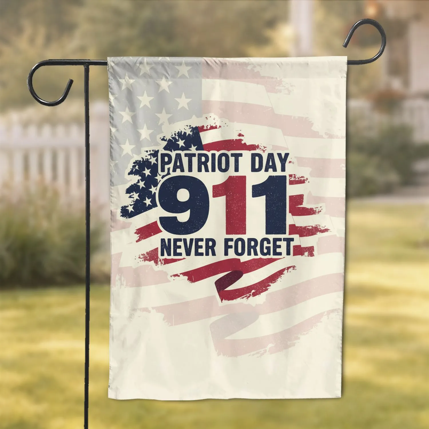 Patriot Day 911 Never Forget American Flag Commemorative Tribute Garden Flag - 1