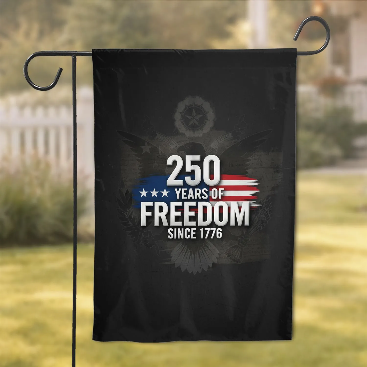 250 Years of Freedom American Eagle 1776 Stars Stripes - USA 250th Anniversary Garden Flag - 1