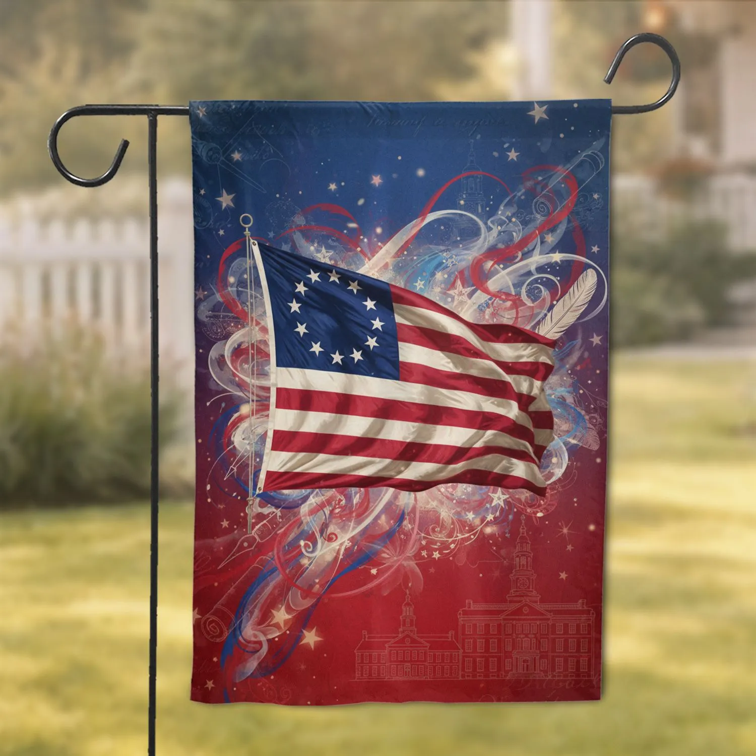 Betsy Ross Flag Colonial American Heritage - Independence Day Home Decor Gift Garden Flag - 1