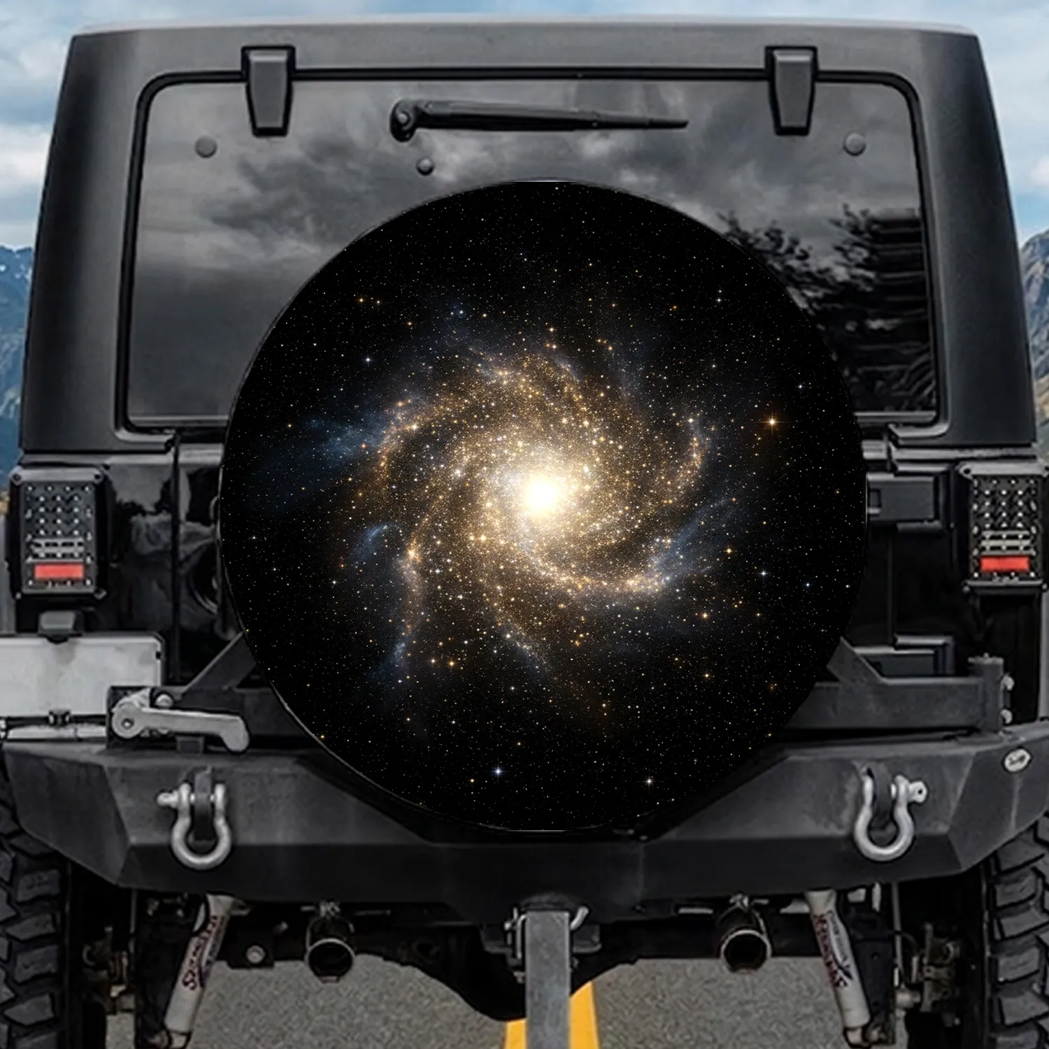 Cosmic Nebula Galactic Cluster - Space Explorer Travel Gift Spare Tire Cover - 1