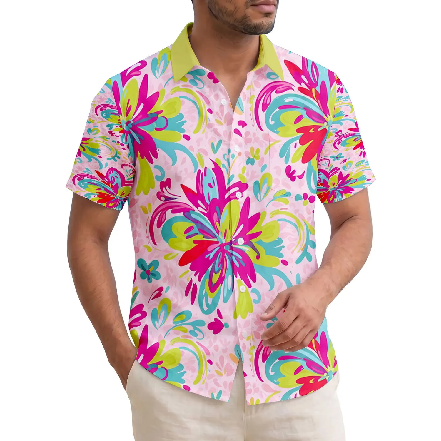 Tropical Jungle Foliage Botanical Paisley Floral Swirls - Home Decor Gift Hawaiian Shirt - 1