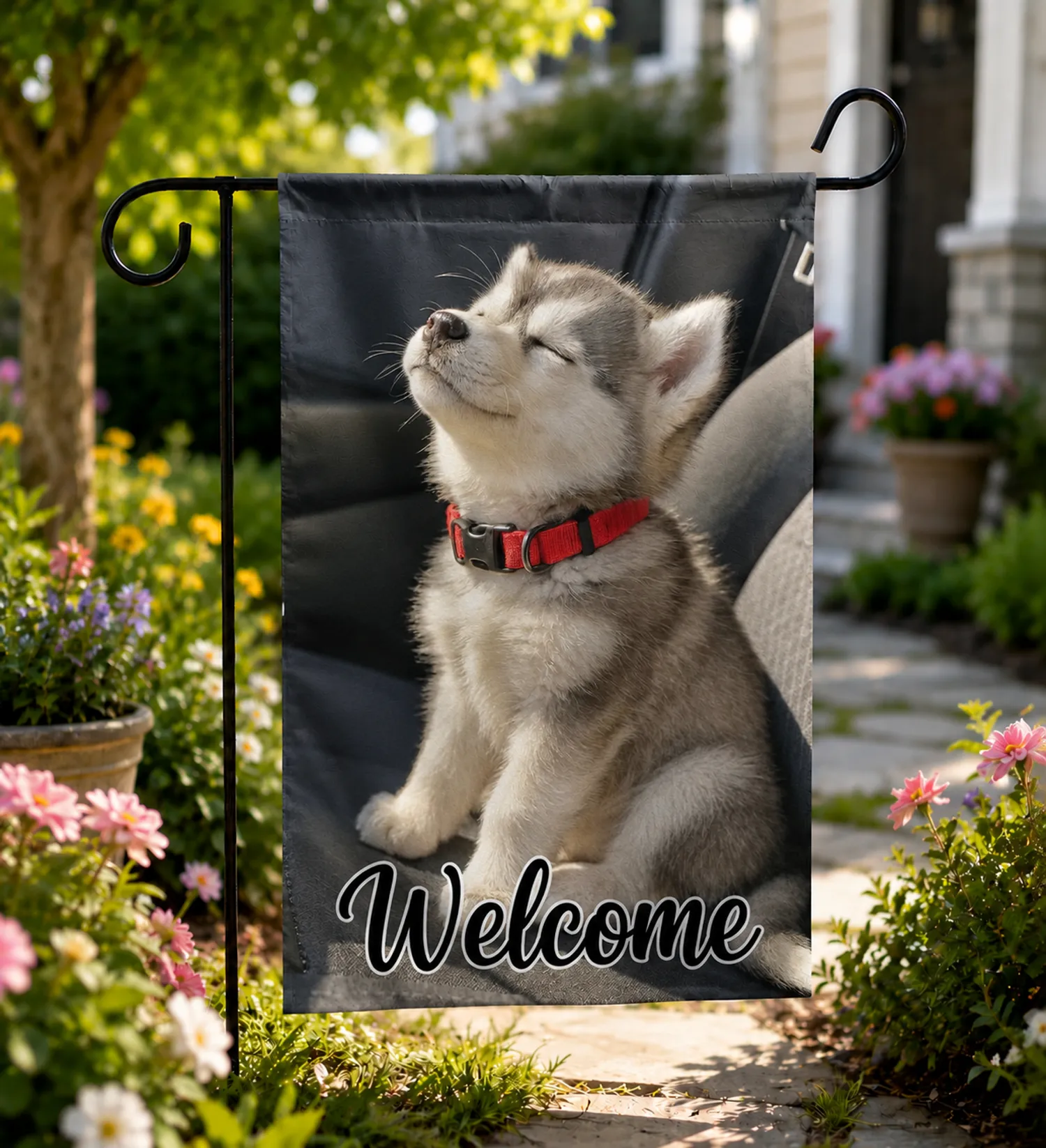 Personalized Garden Flag – Custom Outdoor Gift for Dog & Cat Lovers - 1