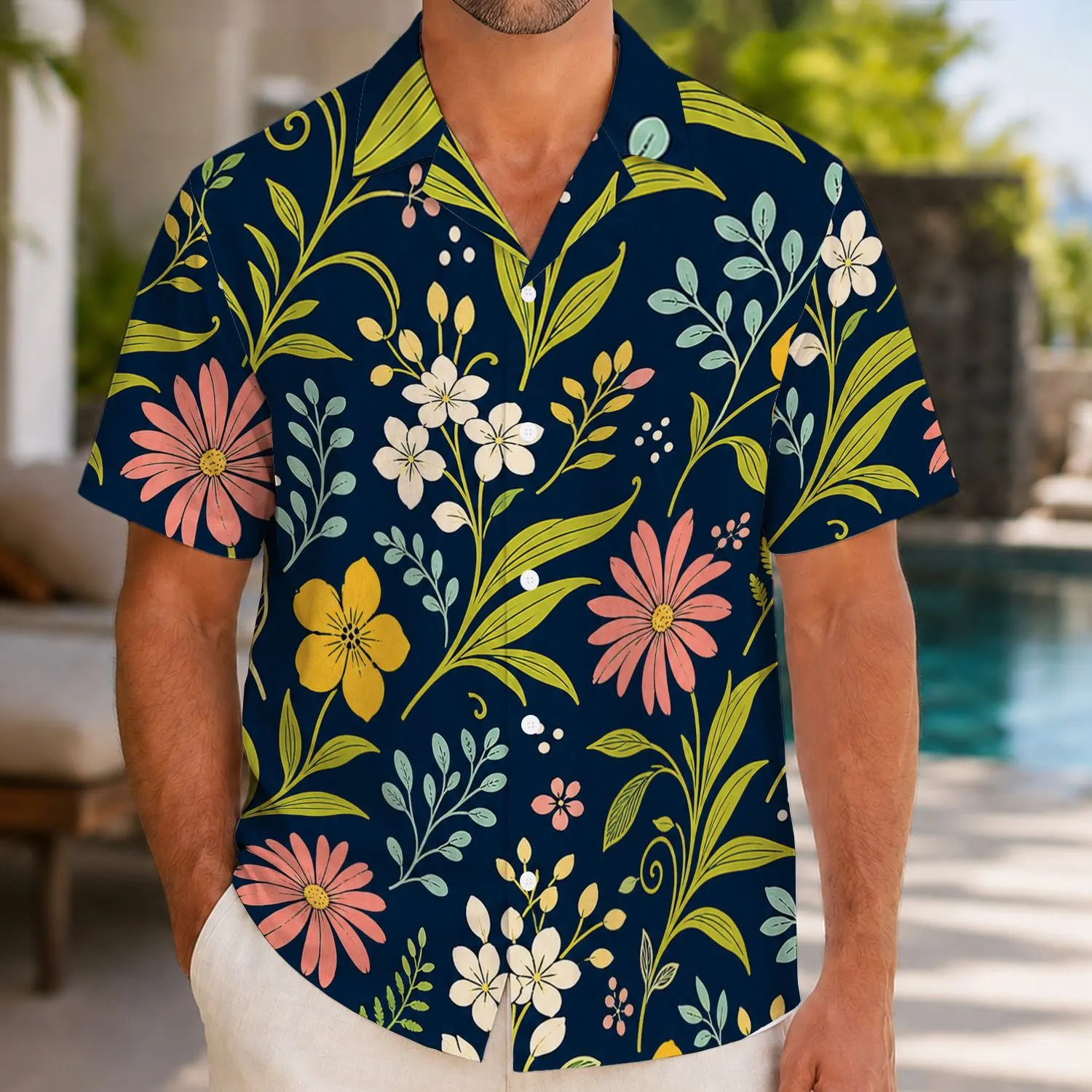 Tropical Floral Botanical Aloha Garden For Beach Vacations, Resort Weekends And Travel Hawaiian Shirt - 1