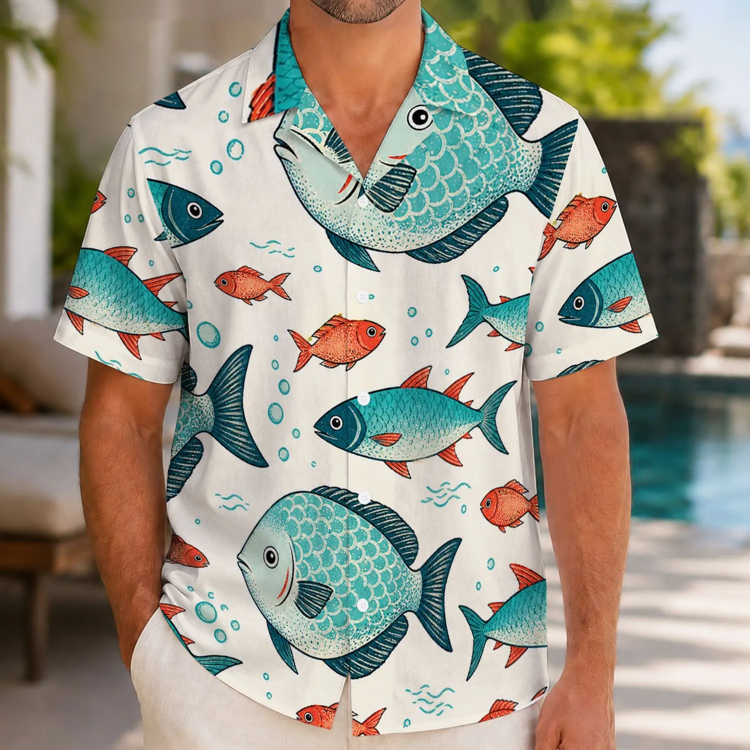 Tropical Reef Fish Ocean Motif For Summer Beach Vacations, Cruises And Resort Getaways Hawaiian Shirt - 1