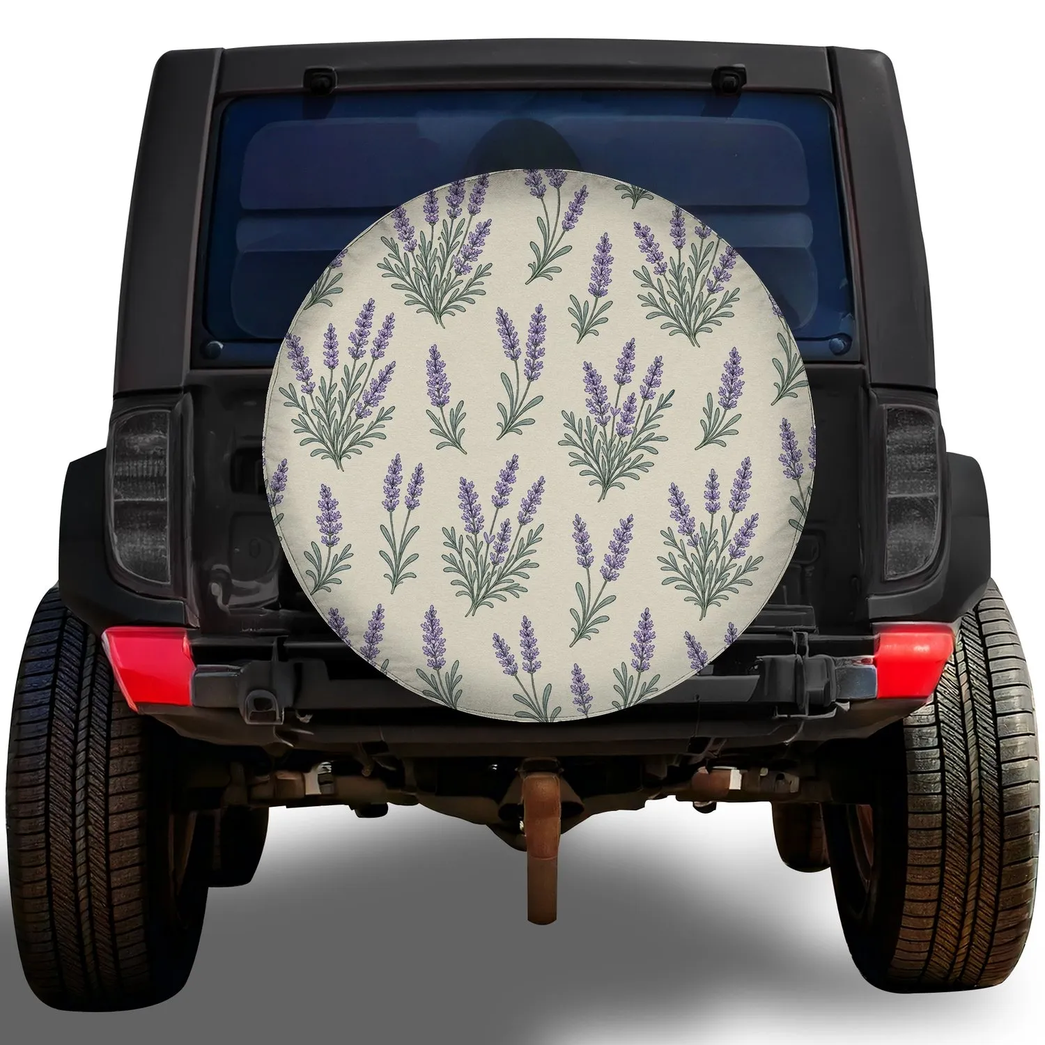 Lavender Herb Botanical Garden Travel Decor for RV Camper Trailer SUV Nature Lovers Spare Tire Cover - 1
