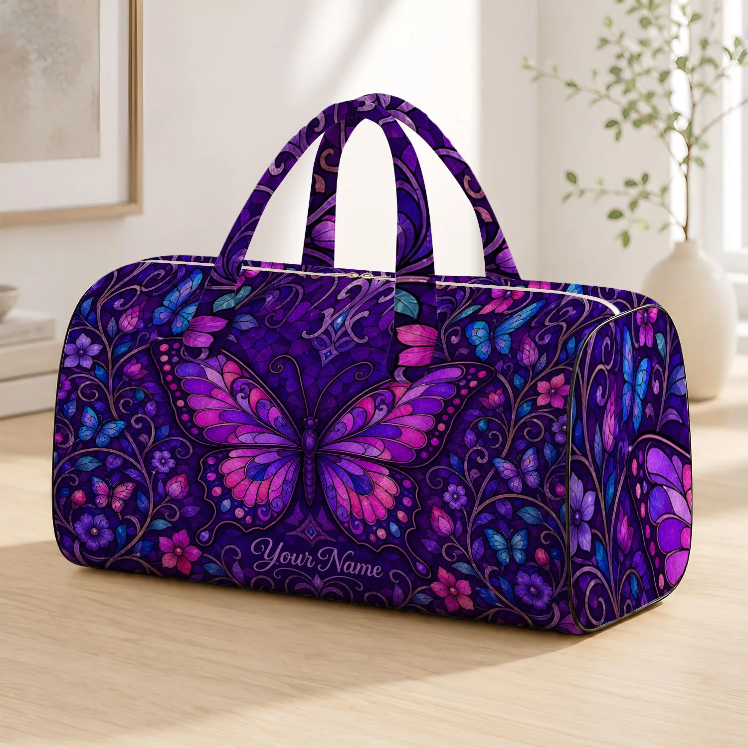Butterfly Garden For Travel Escapes And Nature Loving Women Gift Ideas Quilted Weekend Bag - 1