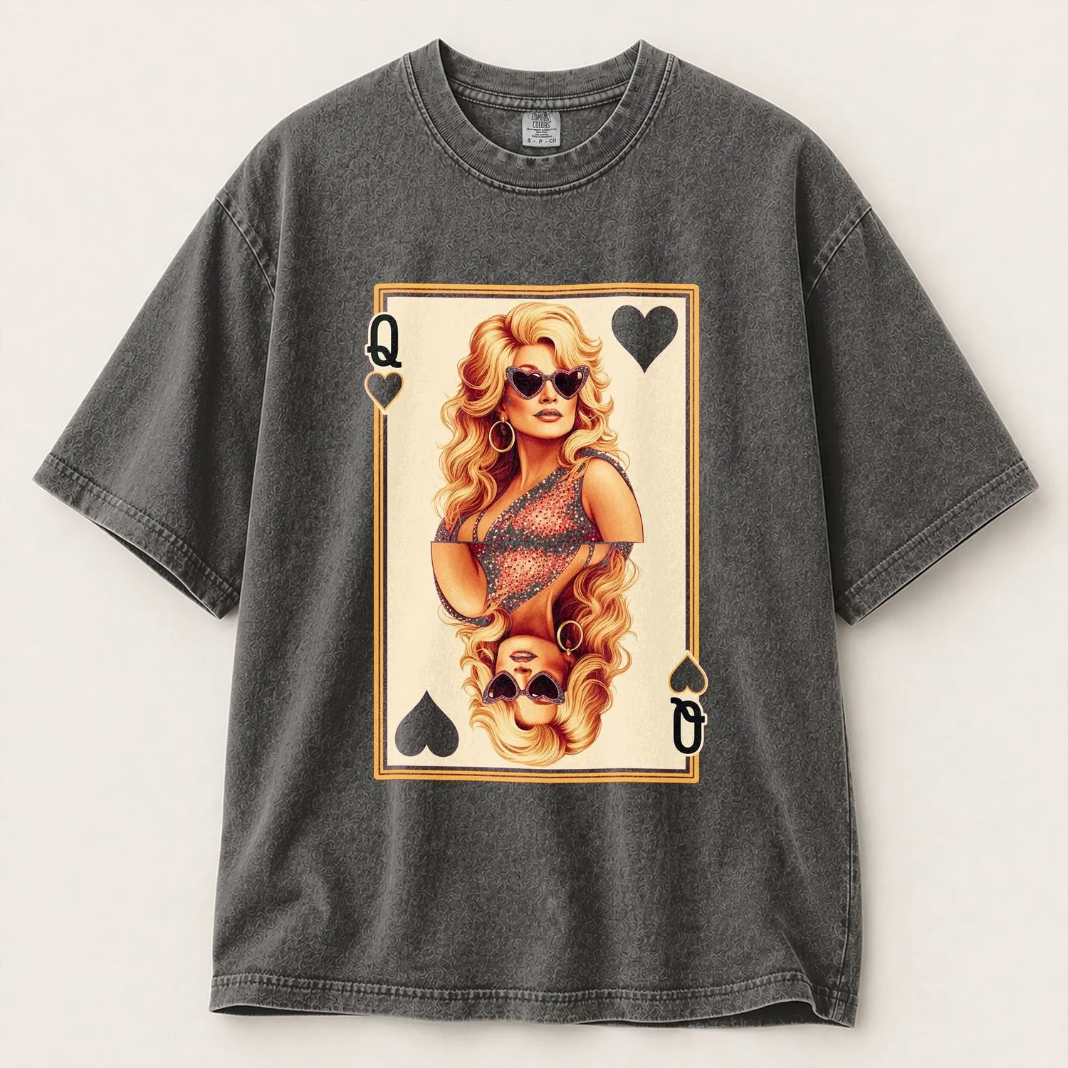 Dolly Parton Queen Of Hearts Playing Card For Valentine Country Music Celebration T-Shirt - 1