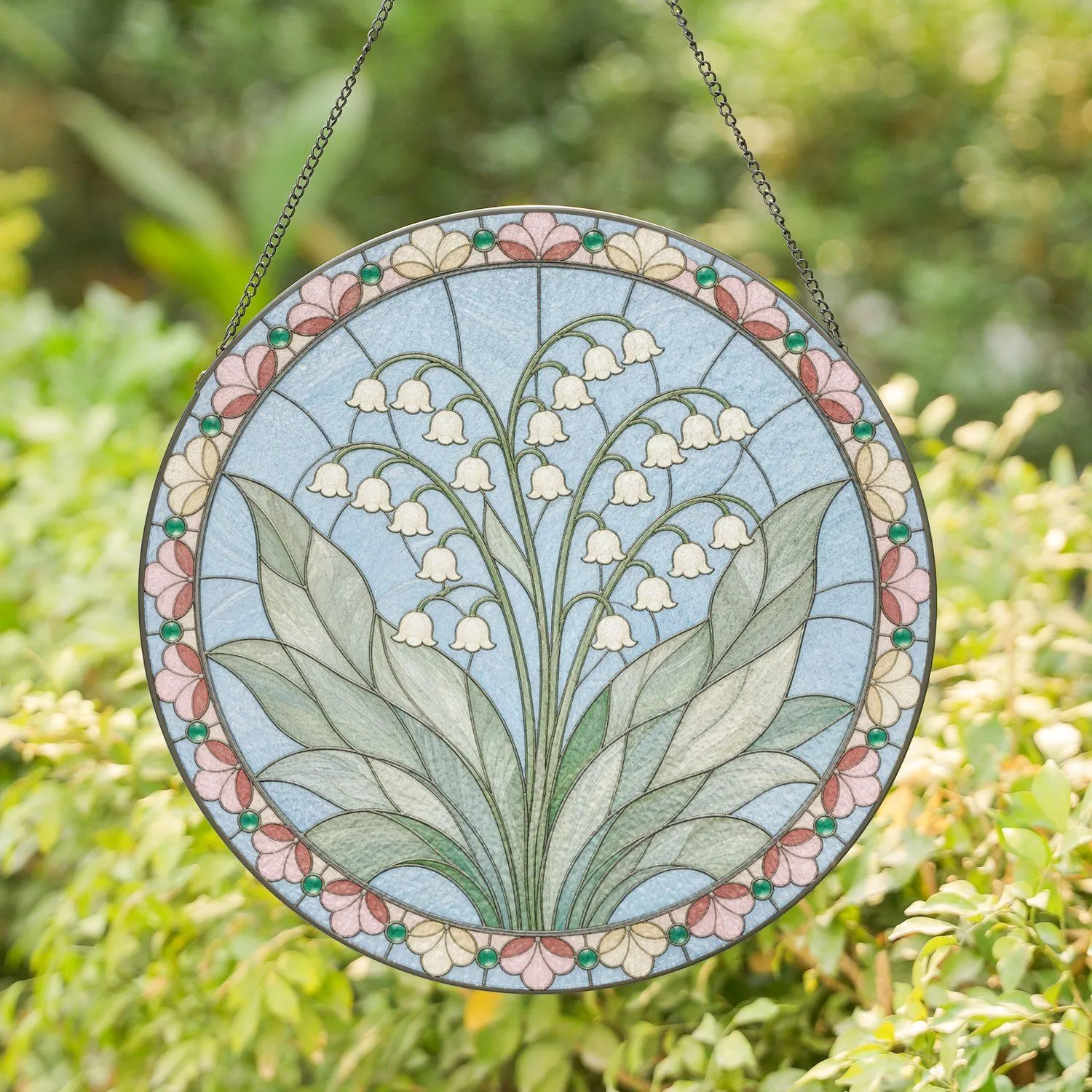 Delicate Lily Of The Valley Birth Month Flower Romantic Floral For Birthday Celebration Stained Glass Suncatcher - 1