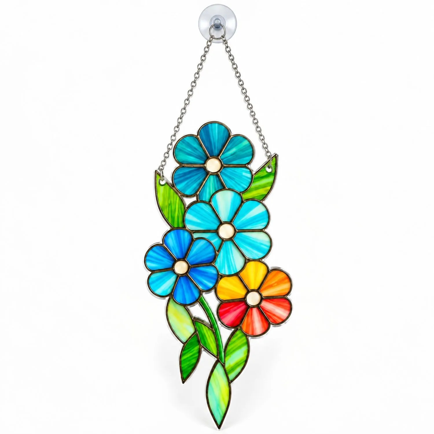 Daisy Garden Flowers For Cheerful Seasonal Home Decor And Nature Lover Gift Idea Custom Shape Window Hanging Acrylic Ornament - 1