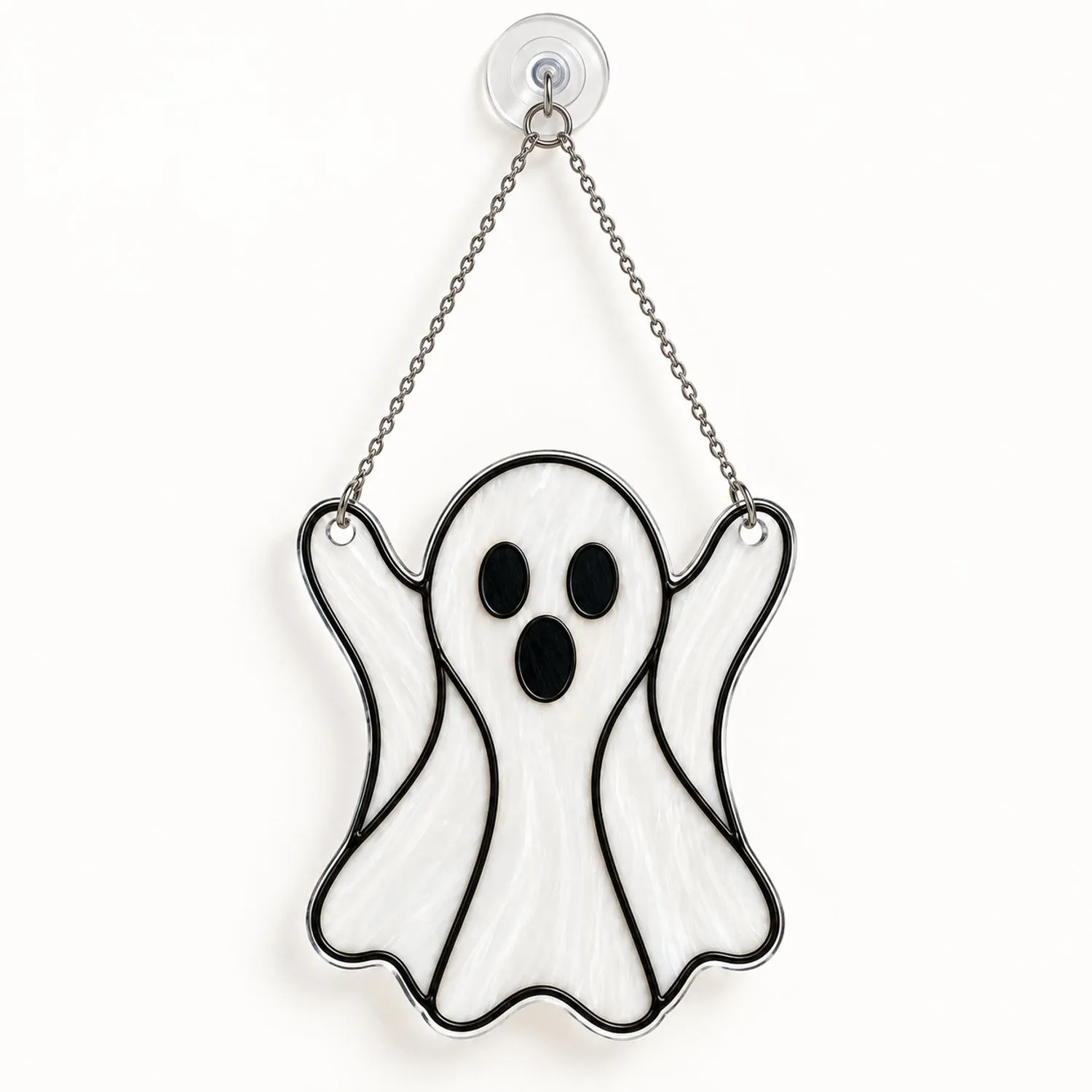 Ghost Halloween Hanging Decor for Spooky Home Celebrations, Parties, And Gifting Custom Shape Window Hanging Acrylic Ornament - 1