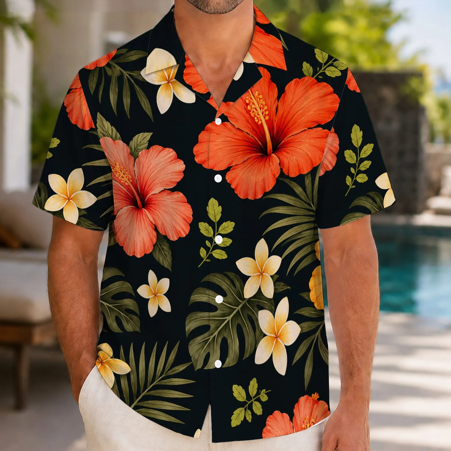 Tropical Flower Family Vacation Style For Parents, Kids, And Pet-Loving Couples Together Hawaiian Shirt - 1