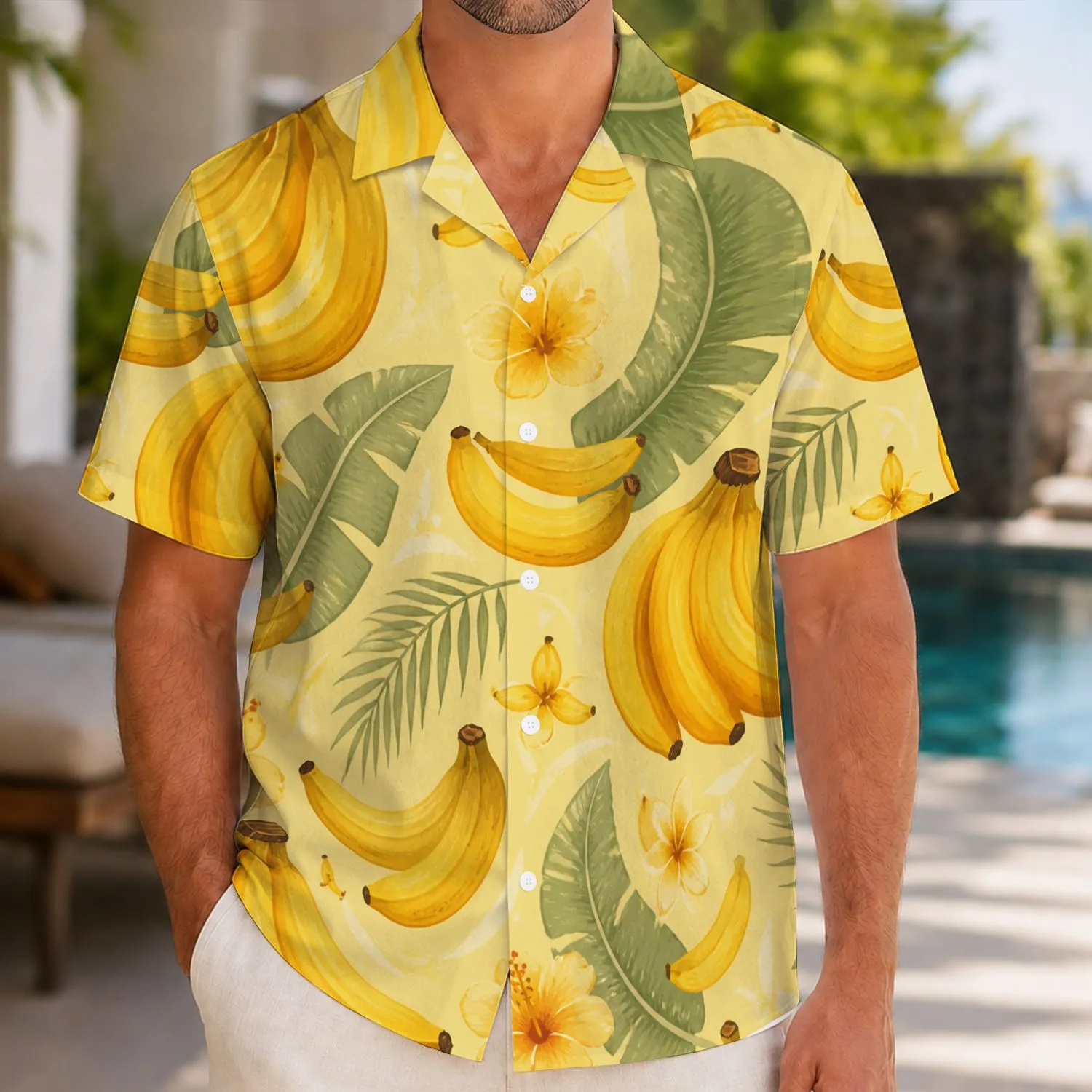 Banana Lover Gift For Cozy Couple Lounging, Tropical Vacations, And Playful Style Hawaiian Shirt - 1