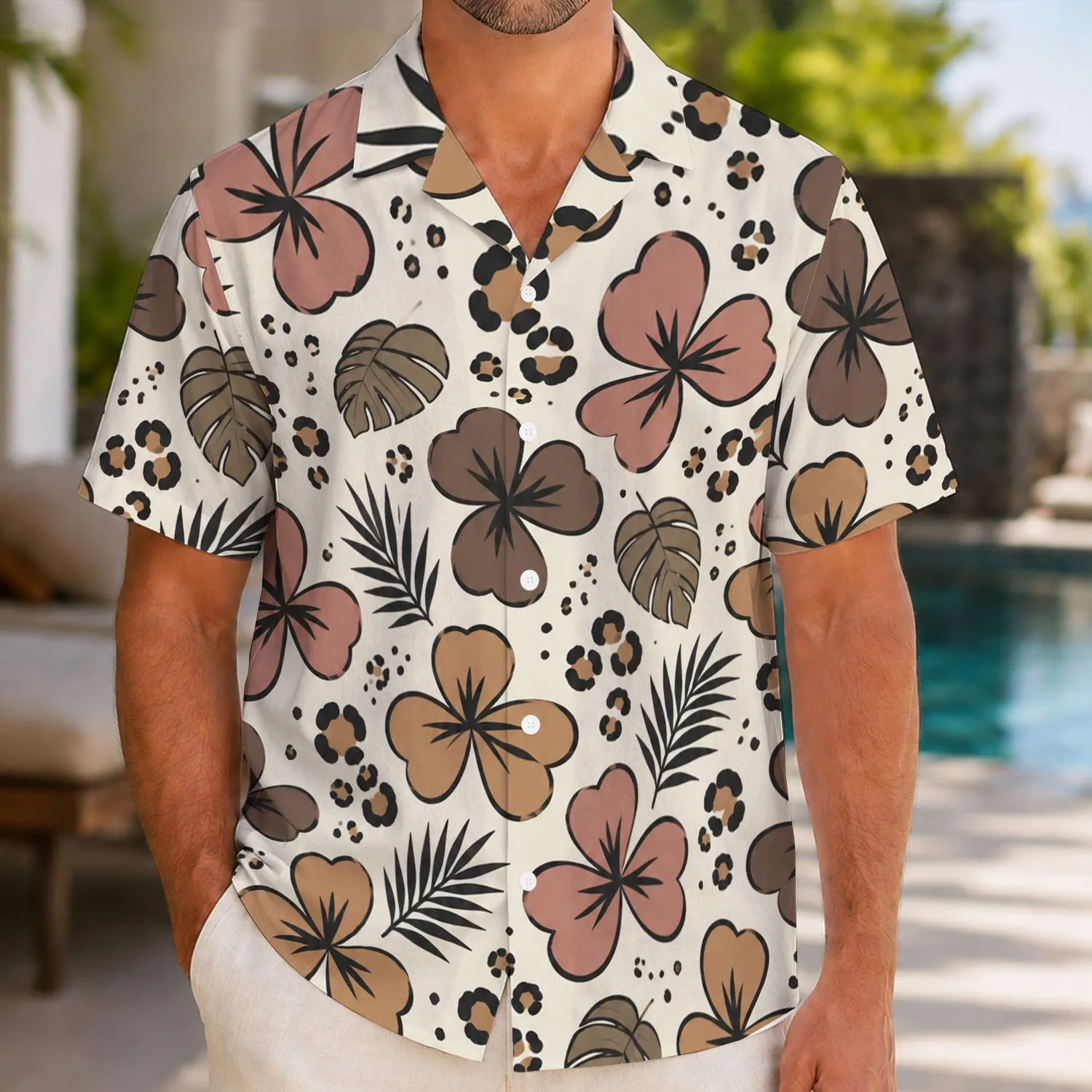 Leopard Safari Motifs for Family Theme Park Getaways and Playful Vacation Style Together Hawaiian Shirt - 1