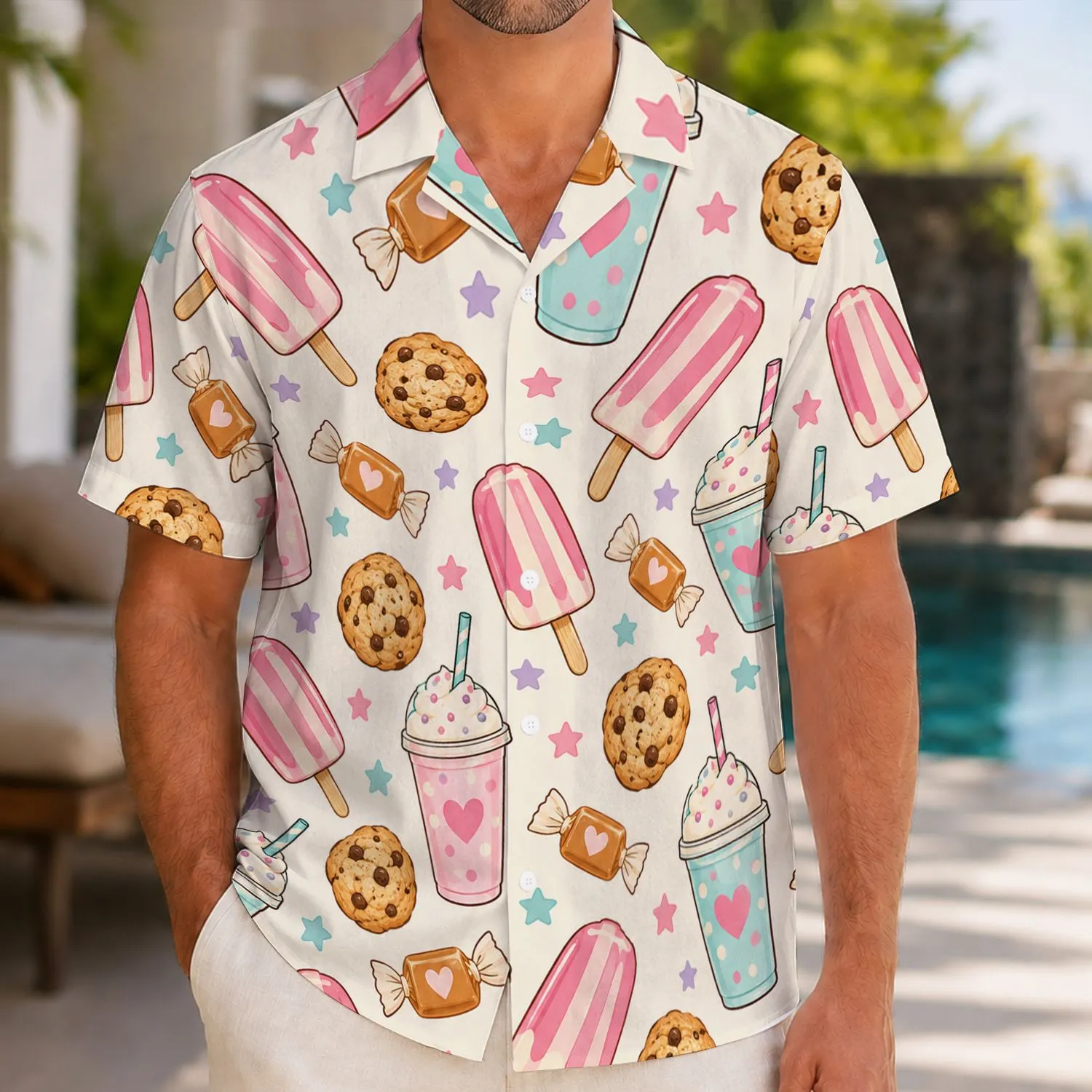 Pastel Theme Park Treats for Magical Vacation Days and Matching Family Getaways Together Hawaiian Shirt - 1