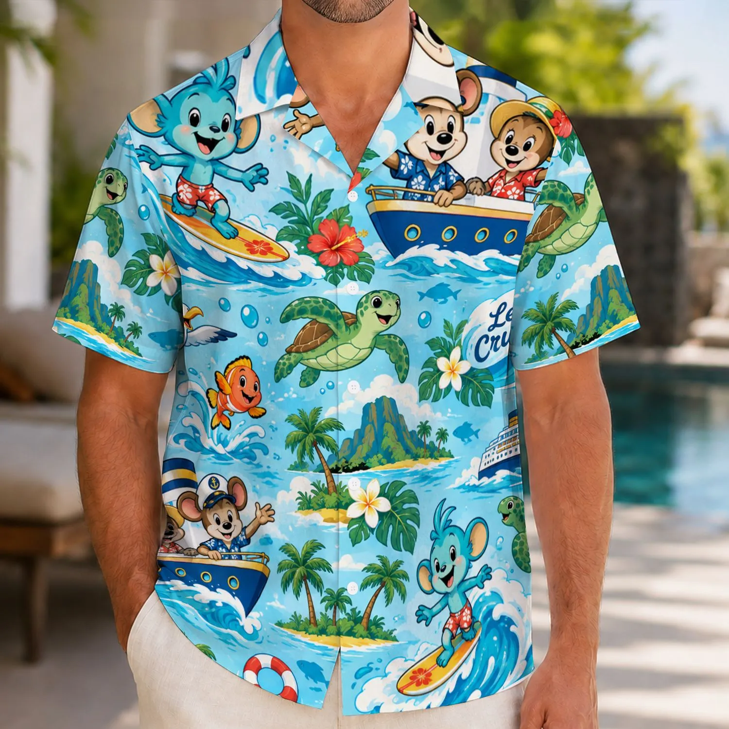 Ocean Friends Cruise Celebration for Sunny Family Island Getaways and Summer Voyages Hawaiian Shirt - 1