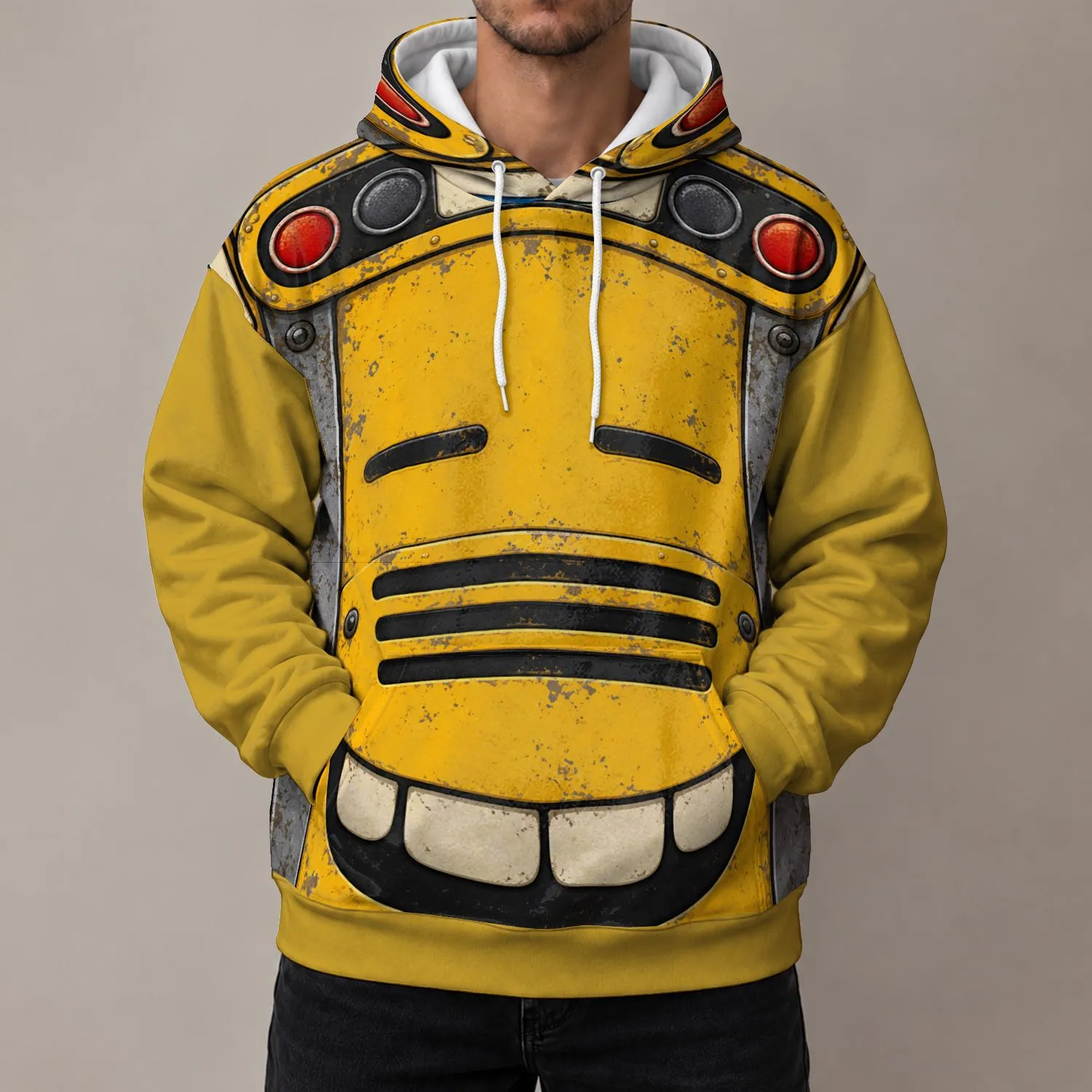 Yellow School Bus Costume for Halloween Parties, Cosplay and School Spirit Fans All-over Print Hoodie (Lightweight) - 1