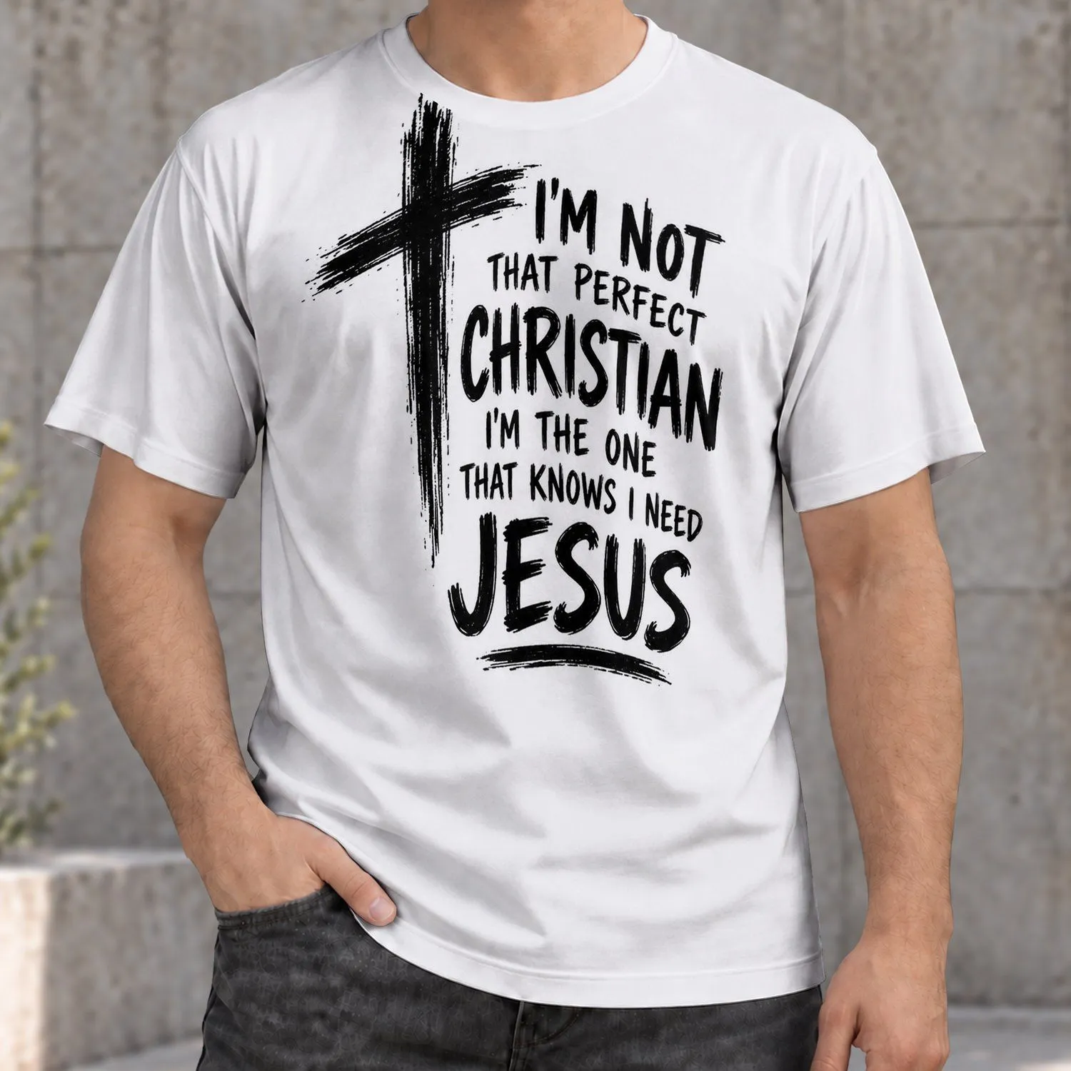 Christian Cross And Faith Message For Church, Worship, And Everyday Inspiration All-over Print Unisex T-shirt - 1
