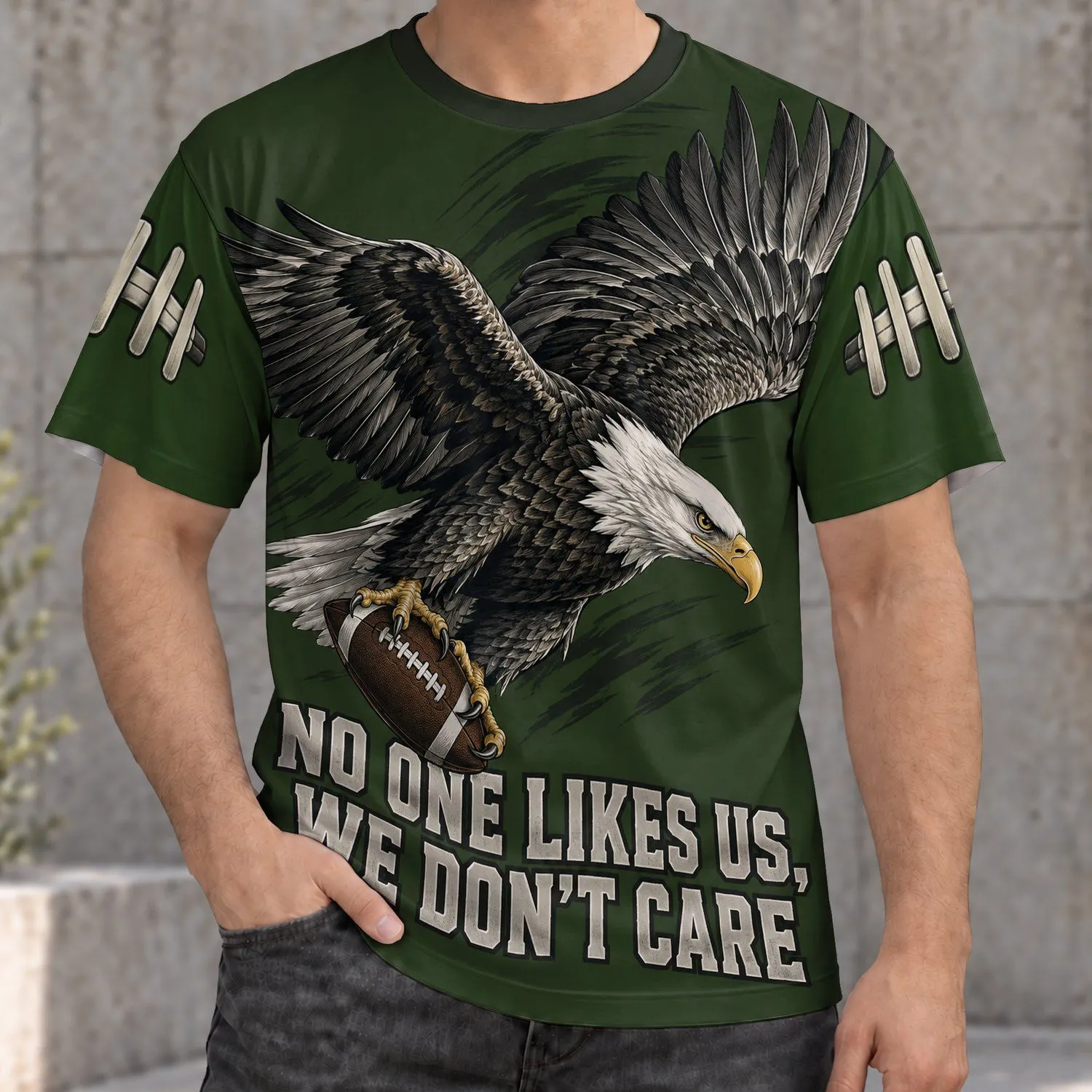 Soaring Eagle Football Spirit for Game Day and Weekend Tailgating, Men's Fan Gift All-over Print Unisex T-shirt - 1