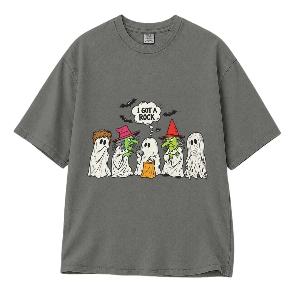 I Got a Rock Halloween Shirt, Spooky Season Ghost Cartoon for Fall, Tee, Hoodie, Sweatshirt - 1