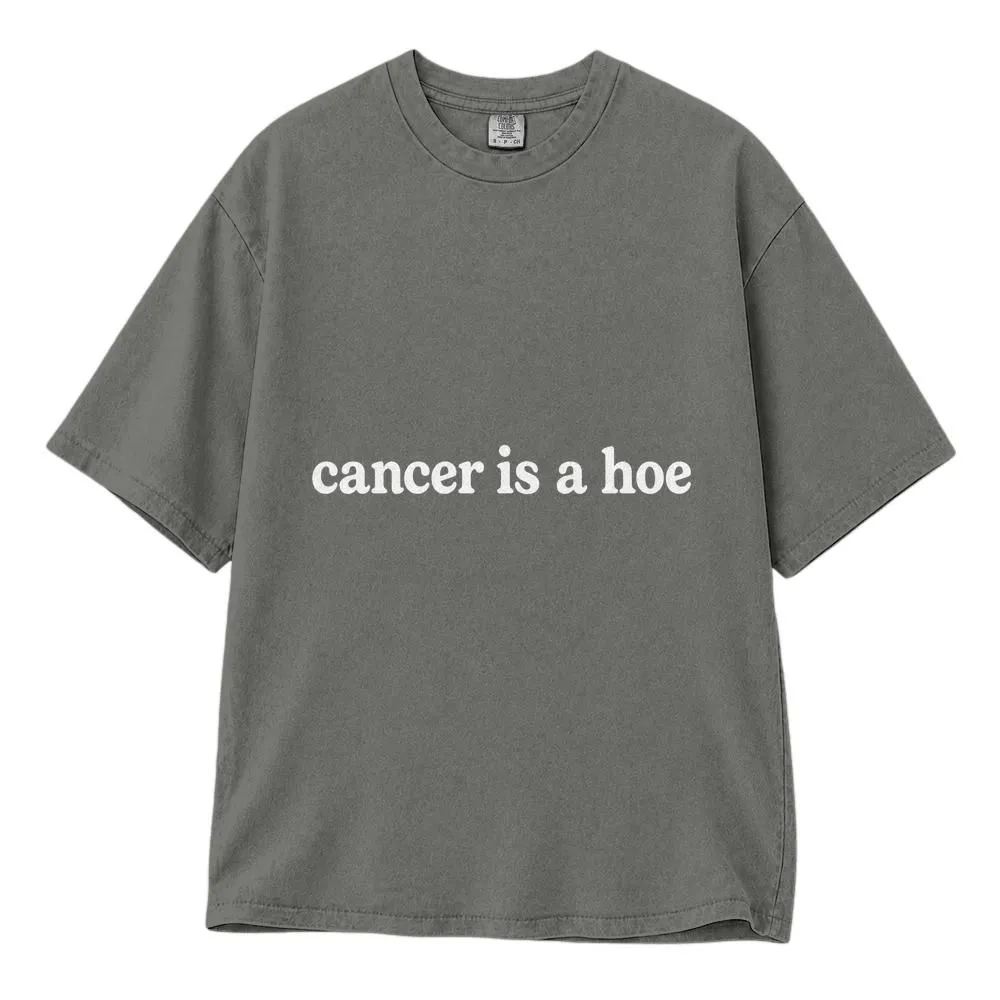 Cancer Is a Hoe Breast Cancer Shirt for Fighters and Survivors, Irreverent Support Tee, Hoodie, Sweatshirt - 1