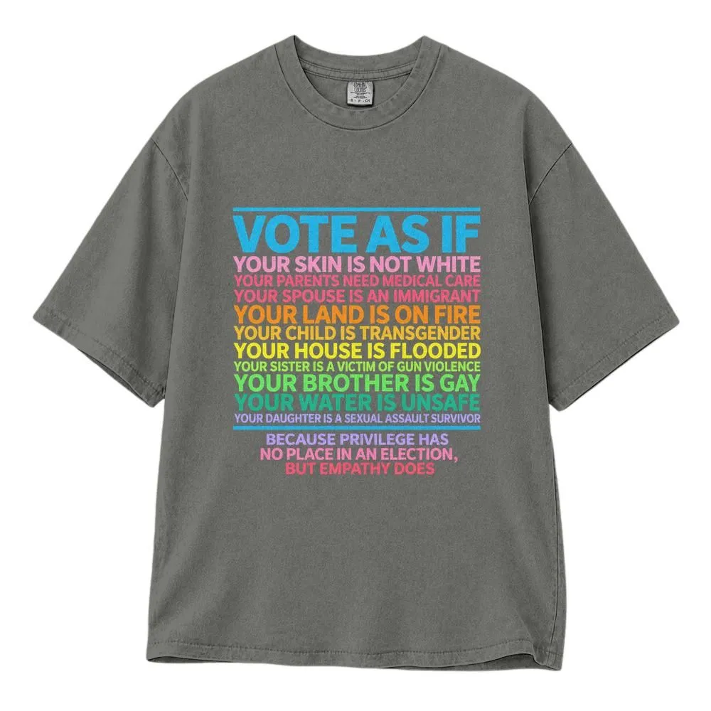 Vote as If Human Rights Shirt, Social Justice Activist Gift, Protest Apparel, Tee, Hoodie, Sweatshirt - 1