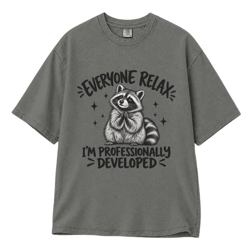 Sarcastic Raccoon Funny Shirt, Professionally Developed Humor for Teachers and Coworkers, Tee Hoodie Sweatshirt - 1