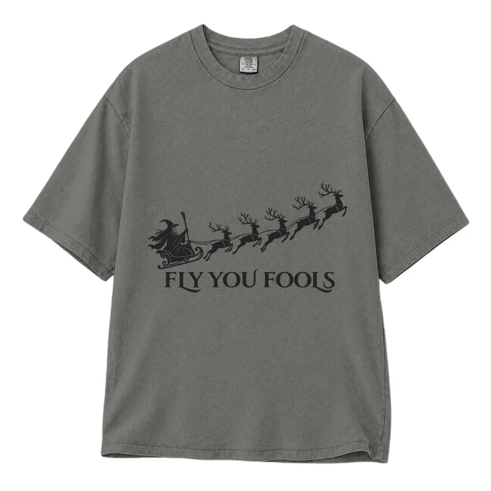 Fly You Fools Christmas Reindeer Shirt, Fantasy Holiday Gift and Mens Designer Tshirt Style, Tee, Hoodie, Sweatshirt - 1