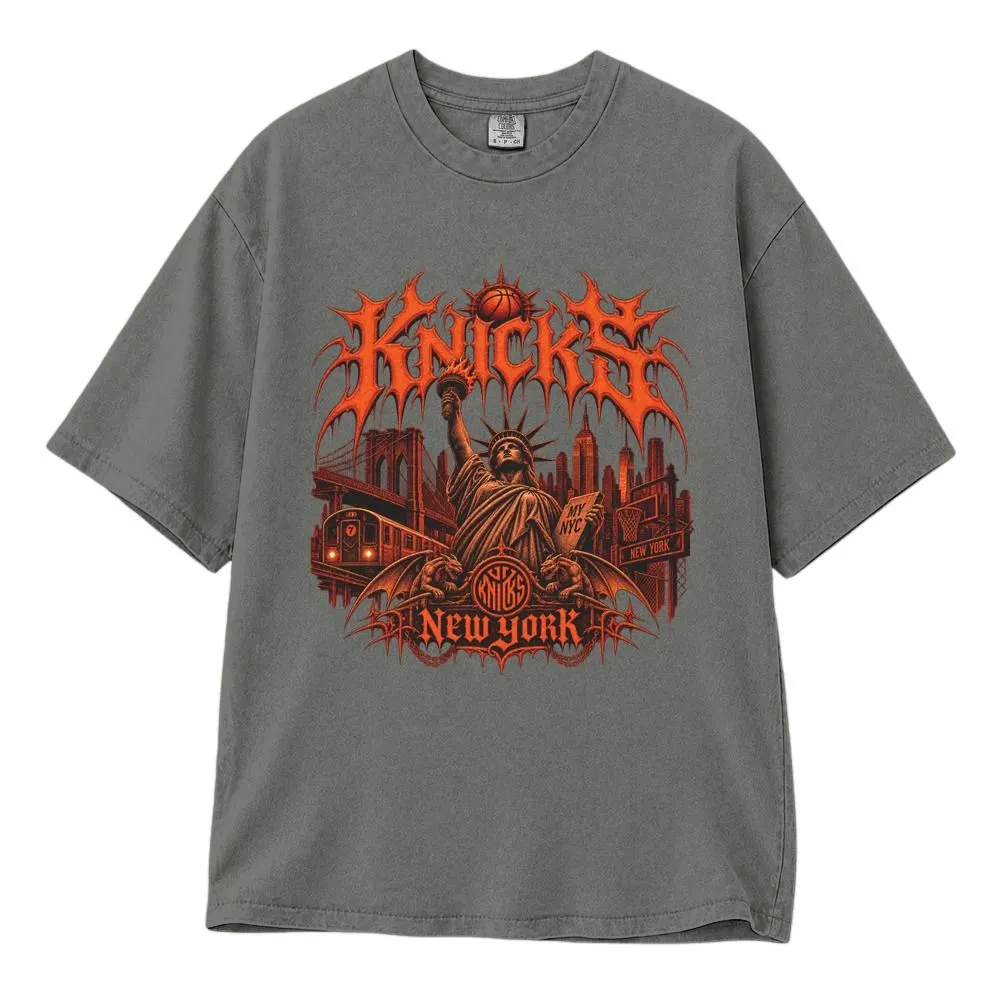 New York Knicks Shirt, Gothic Basketball Graphic, Mbappe Shirt Meme, Tee Hoodie Sweatshirt - 1