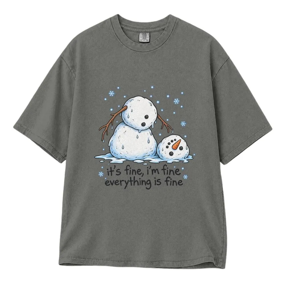 Funny Melting Snowman Shirt, Christmas Holiday Humor Graphic for Snowman Fans, Tee, Hoodie, Sweatshirt - 1
