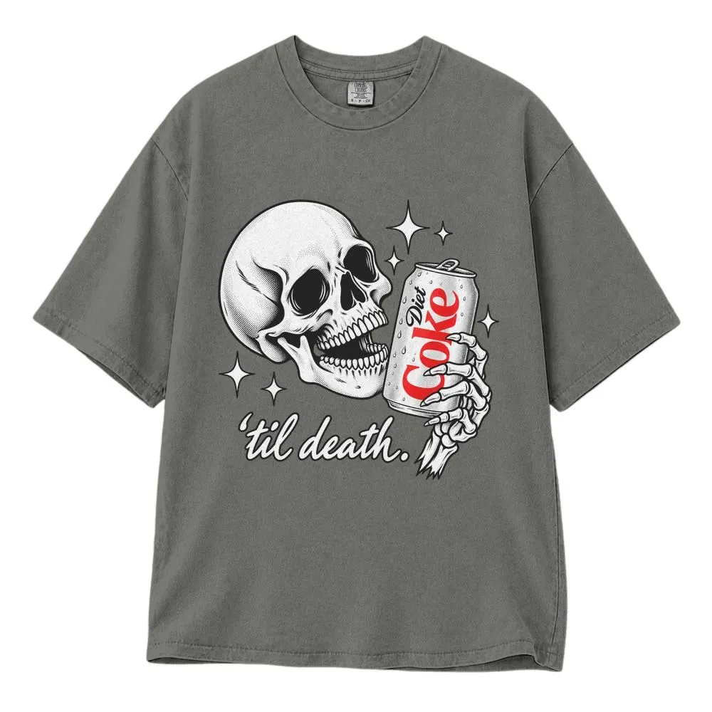 Halloween Diet Coke Shirt, Skeleton Drinking Soda Graphic for Spooky Season, Tee Hoodie Sweatshirt - 1