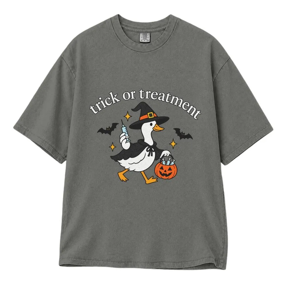 Trick or Treatment Nursing Shirt, Funny Spooky Nurse Halloween Design, Tee, Hoodie, Sweatshirt - 1