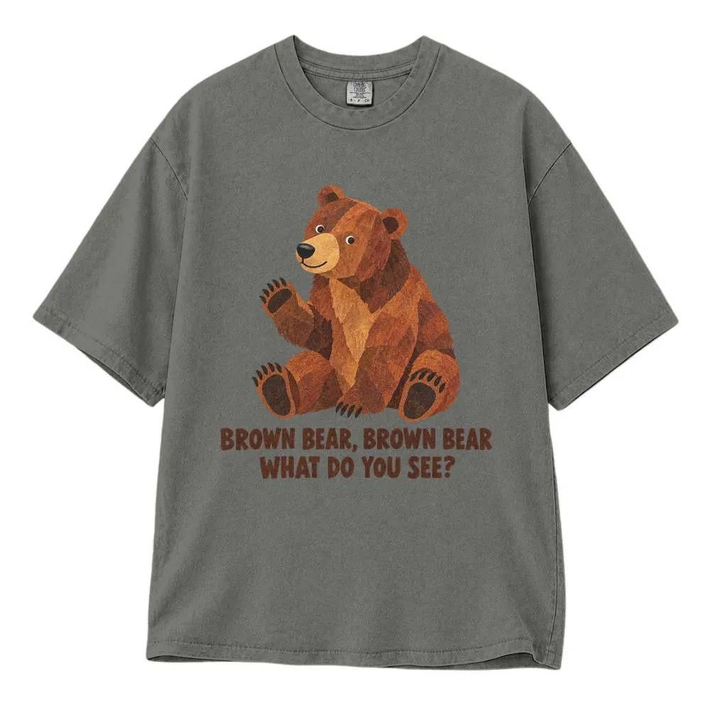 Brown Bear What Do You See Shirt, Brown Shirt for Teachers and Storytime, Kids Book Character Day Tee, Hoodie, Sweatshirt - 1