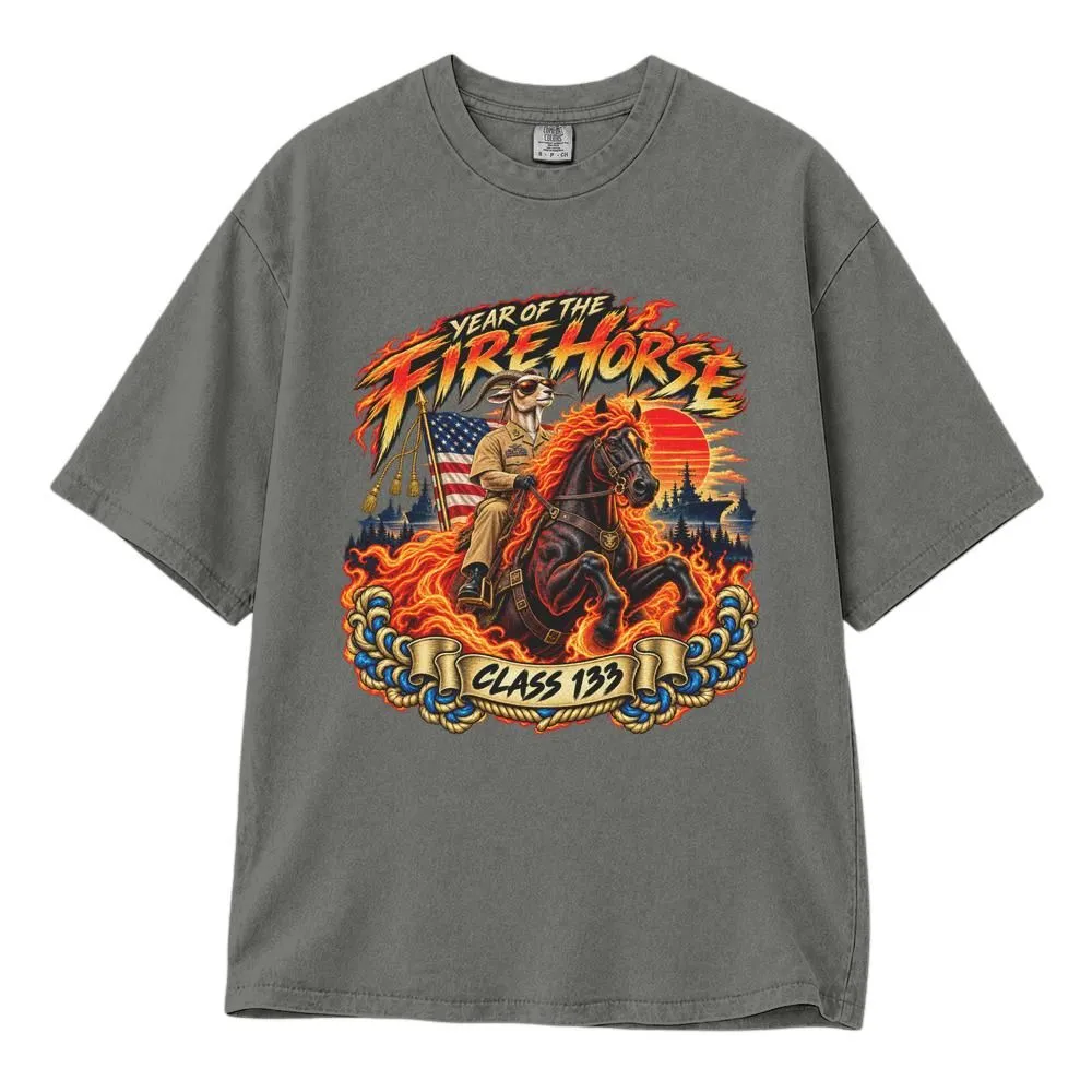 Class 133 Fire Horse Navy Shirt, Patriotic Military Class Graphic for Reunion and Gift, Tee, Hoodie, Sweatshirt - 1