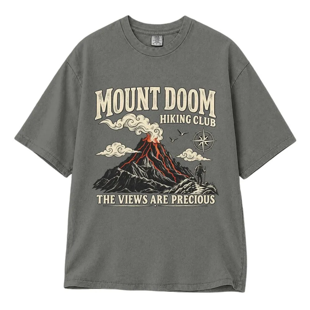 Mount Doom Hiking Club Shirt for Tolkien Fans, Funny Fantasy Adventure Graphic, Tee, Hoodie, Sweatshirt - 1