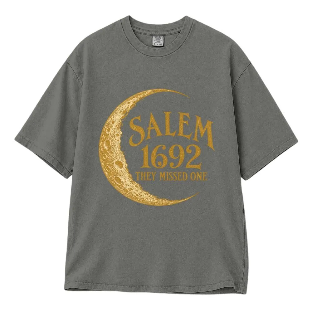 Salem 1692 They Missed One Shirt, Witchy Halloween Moon Design for Women, Tee, Hoodie, Sweatshirt - 1