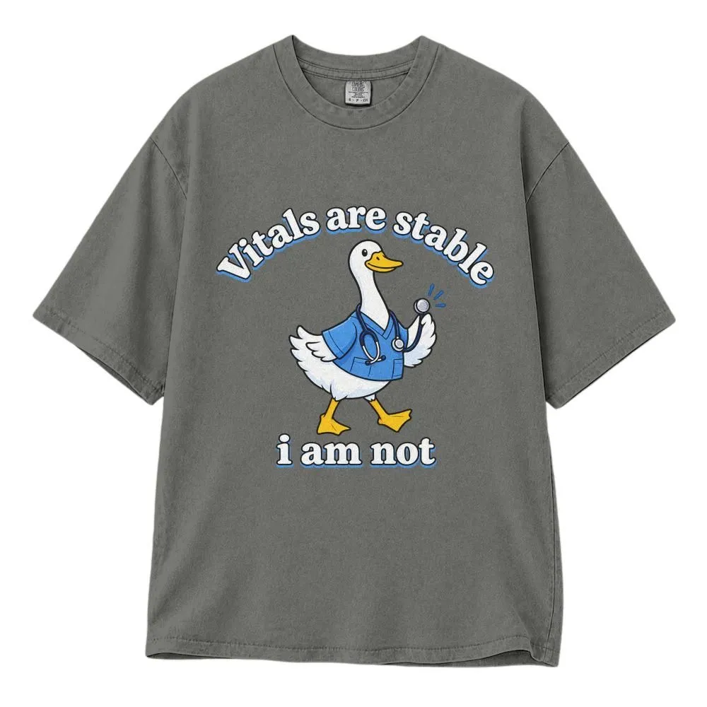Funny Goose Nurse Vitals Are Stable Shirt, Medical Staff Humor, Tee, Hoodie, Sweatshirt - 1