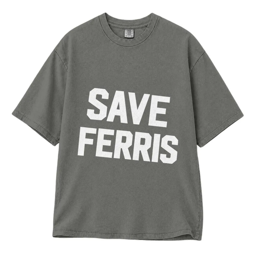 Save Ferris Captain Save a Ho Shirt, Funny 80s Movie Parody for Pop Culture Fans, Vintage Varsity Tee, Hoodie, Sweatshirt - 1