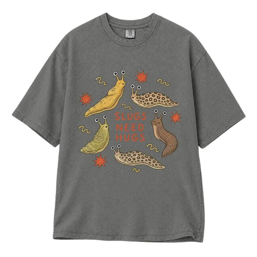 Slugs Need Hugs Shirt, Cute Cottagecore Animal Design for Nature Lovers, Whimsical Gift, Tee Hoodie Sweatshirt - 1