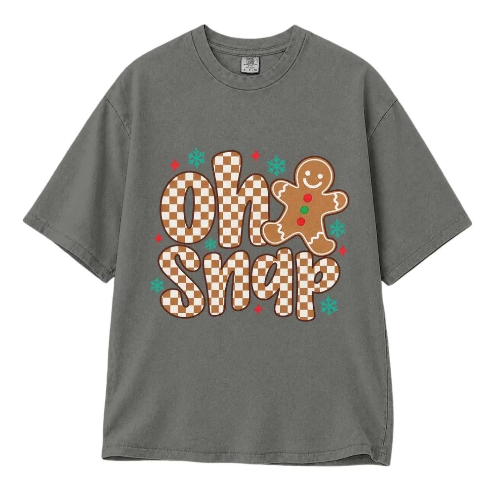 Gingerbread Christmas Oh Snap Shirt, Funny Holiday Party Design, Tee, Hoodie, Sweatshirt - 1