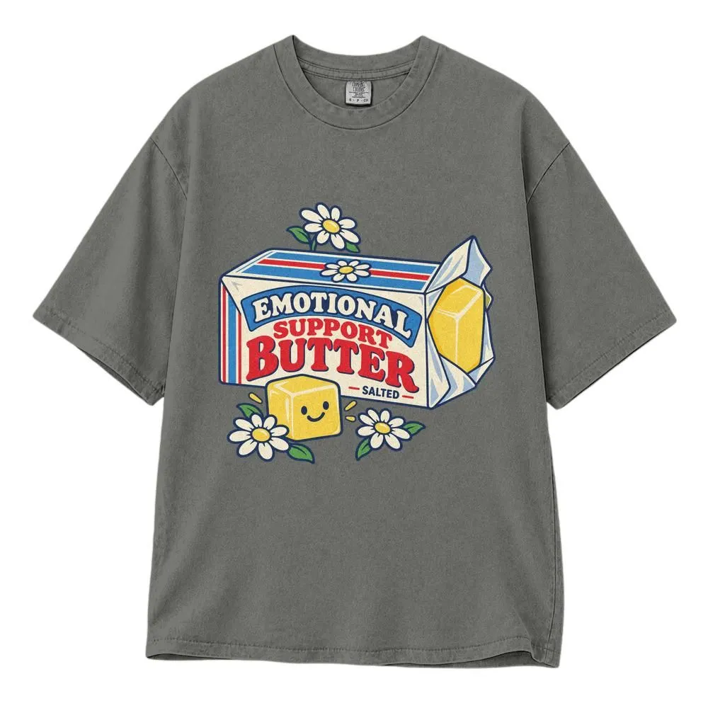 Emotional Support Butter Shirt, I Can't Believe I'm Not Butter Inspired Retro Food Graphic, Tee, Hoodie, Sweatshirt - 1