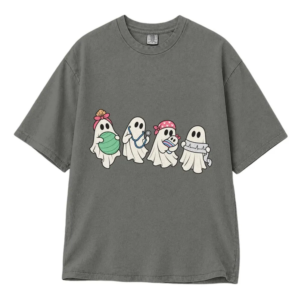 Labor and Delivery Nurse Halloween Shirt, Spooky Ghost Design, Tractor Supply Halloween Shirt, Tee, Hoodie, Sweatshirt - 1