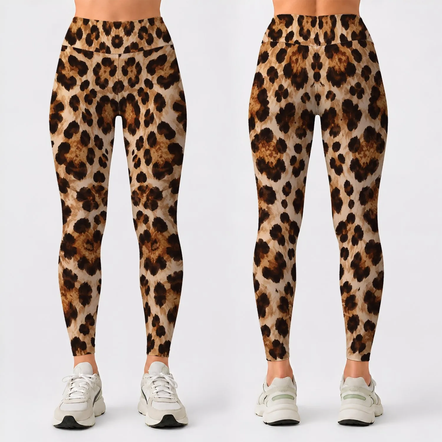 Warm Leopard Spots for Confident Gym Training and Everyday Activewear Style for Women Leggings - 1