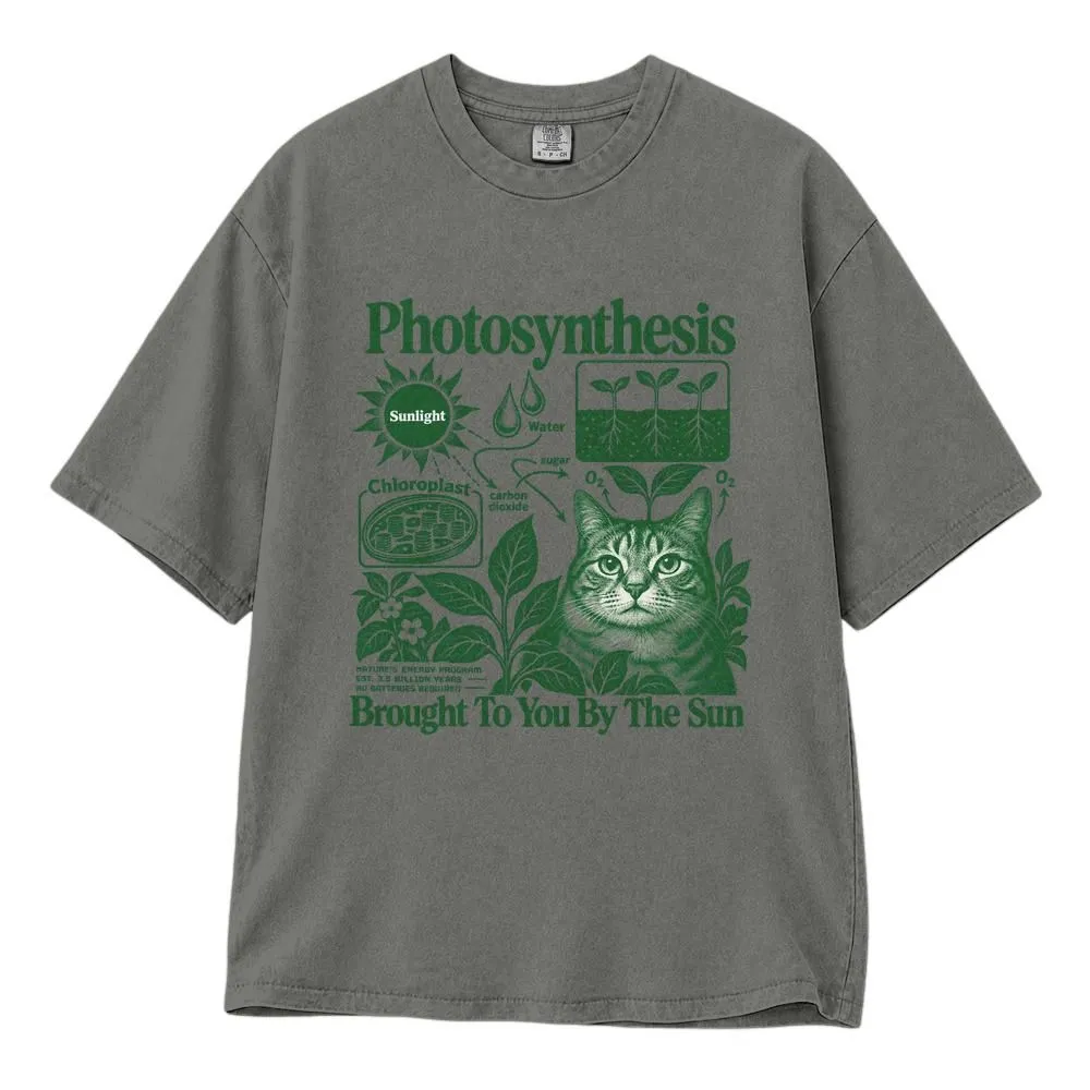 Photosynthesis Sun Shirt, Funny Science Cat Nature Graphic for Plant Lovers, Tee, Hoodie, Sweatshirt - 1