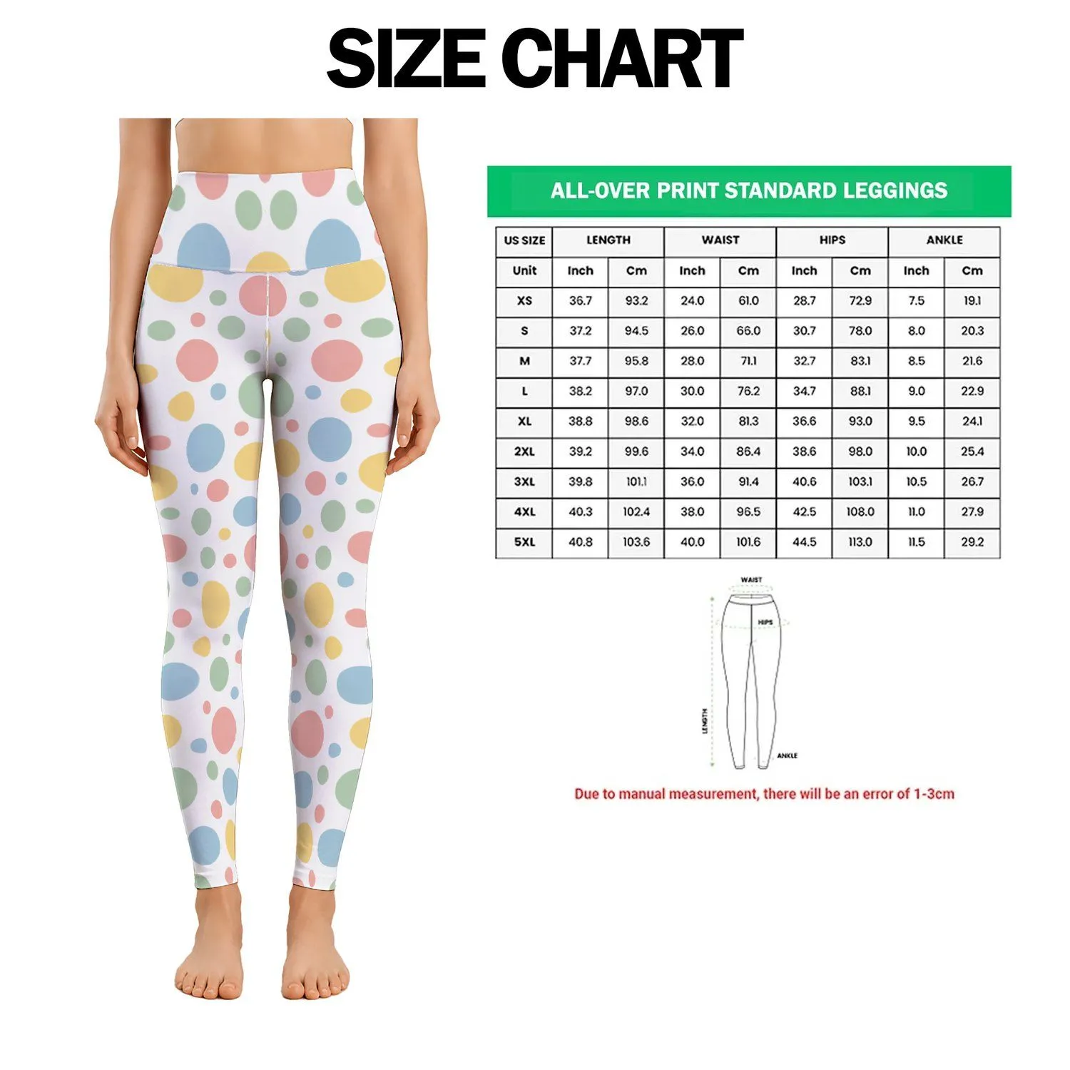 Pastel Polka Dots For Yoga Pilates And Everyday Errands With Cheerful Color Leggings - 1