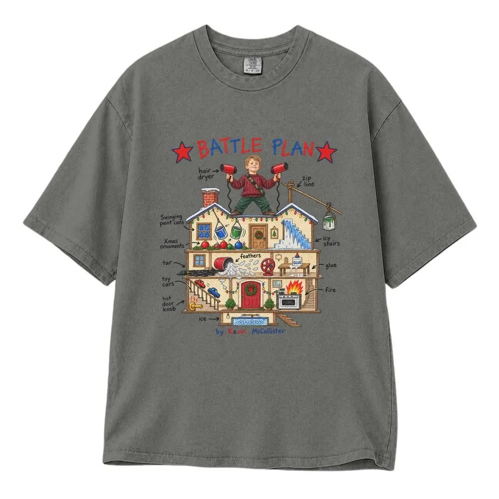Christmas Battle Plan Home Alone Shirt, Funny Holiday Movie Design for Kids and Fans, Tee, Hoodie, Sweatshirt - 1