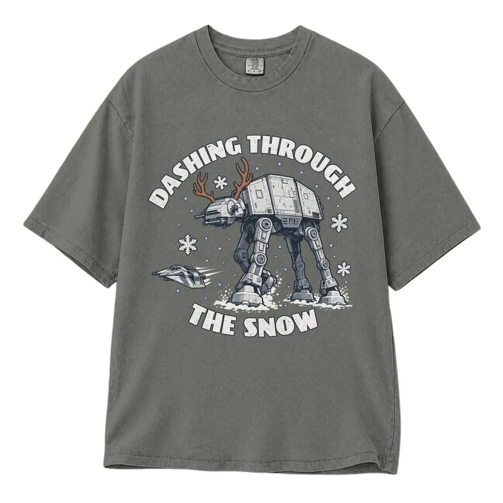Star Wars Christmas Disney Christmas Shirt, AT-AT Dashing Through the Snow Holiday Fan Tee, Hoodie, Sweatshirt - 1