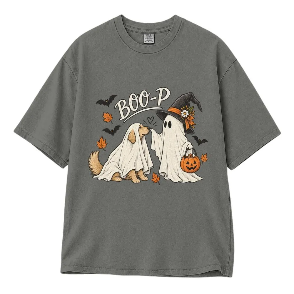 Boo-P Ghost Dog and Shaggy Dog Shirt for Halloween, Cute Golden Retriever Pet Lover Gift, Tee, Hoodie, Sweatshirt - 1