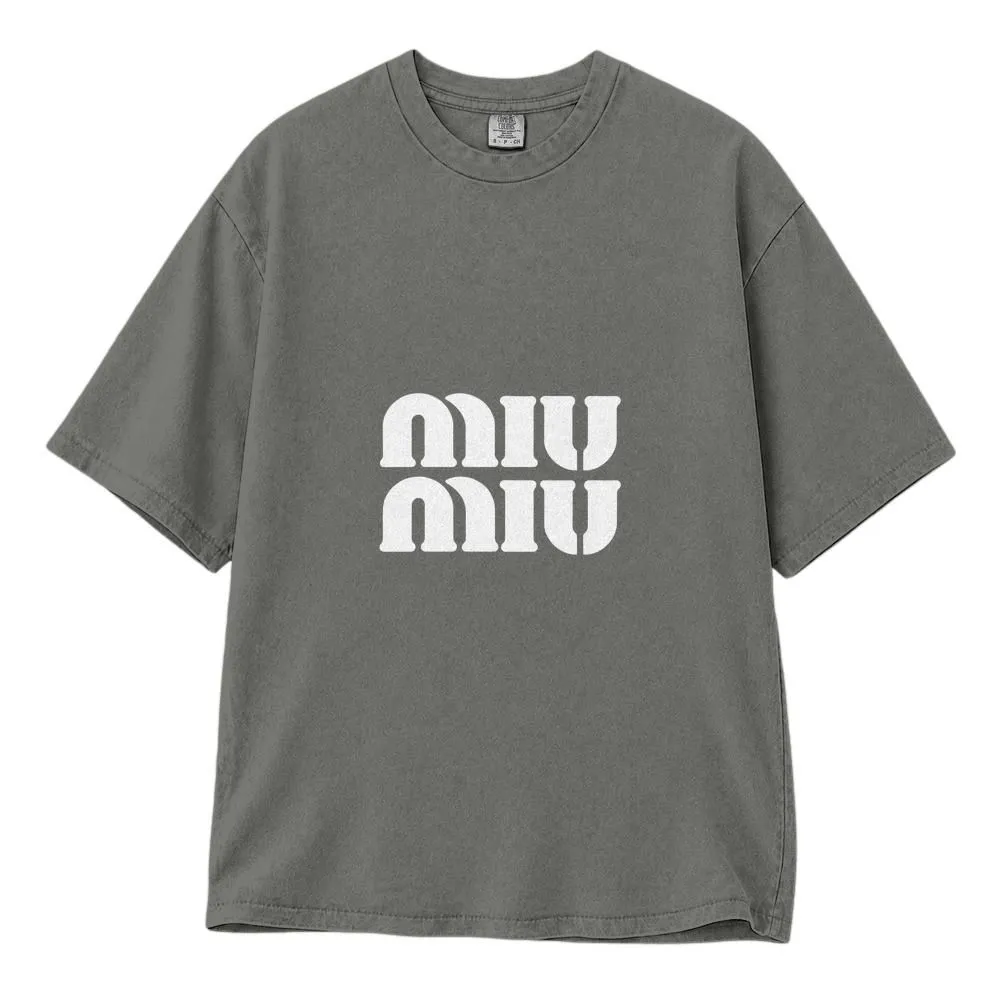 Vintage MIU MIU Shirt, Embroidered Logo Style for Fashion Lovers, Tee, Hoodie, Sweatshirt - 1