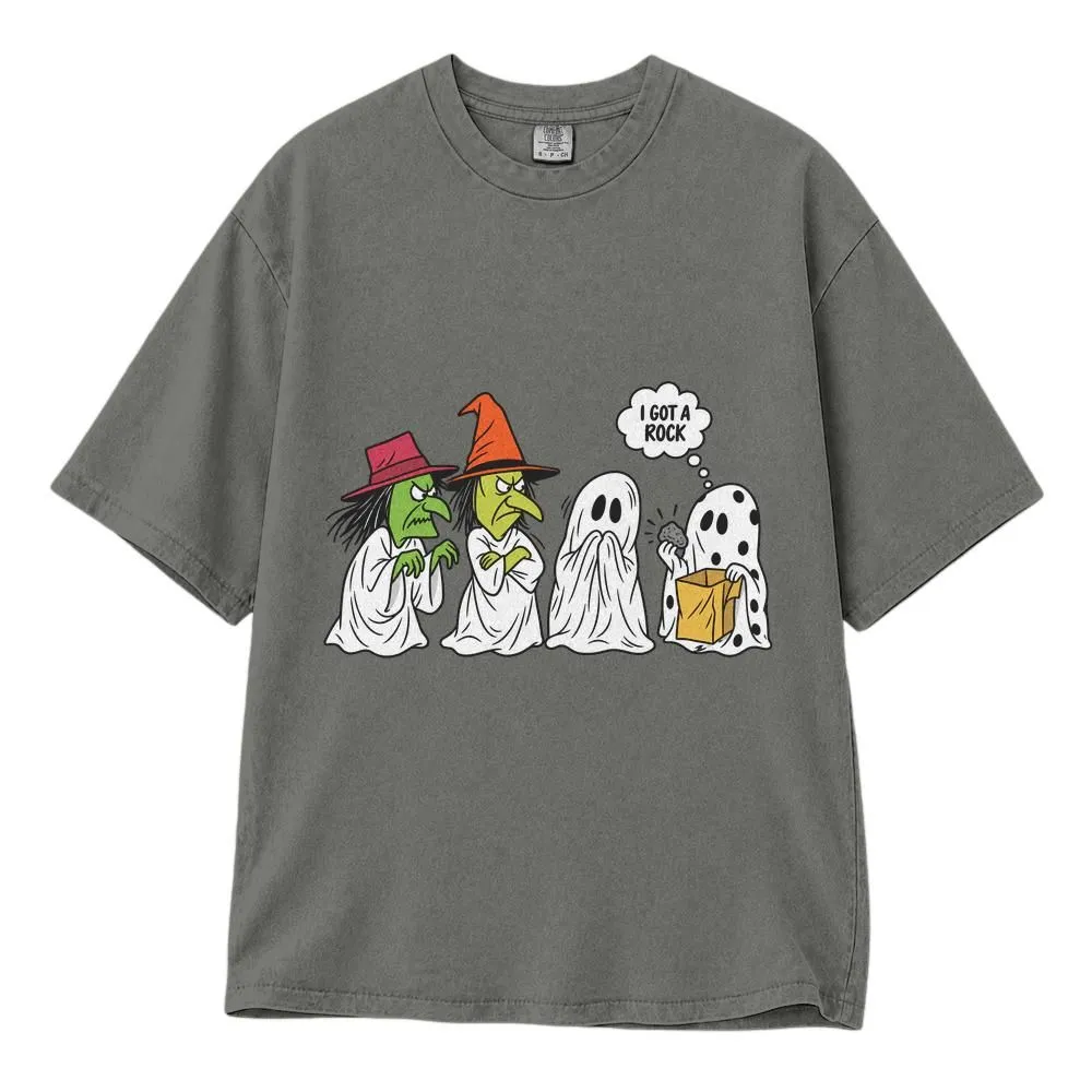 I Got a Rock Halloween Ghost Shirt, Funny Trick or Treat Cartoon Tee, Hoodie, Sweatshirt - 1