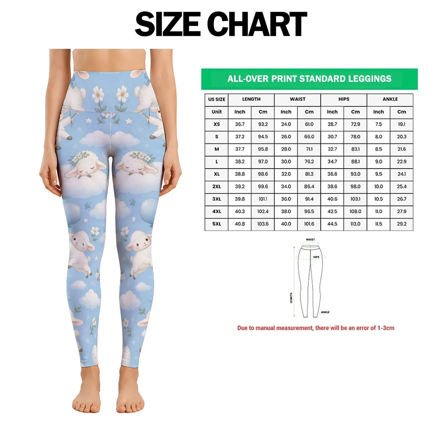 Whimsical Balloon-Holding Bunnies for Yoga, Pilates And Everyday Weekend Wear Leggings - 1